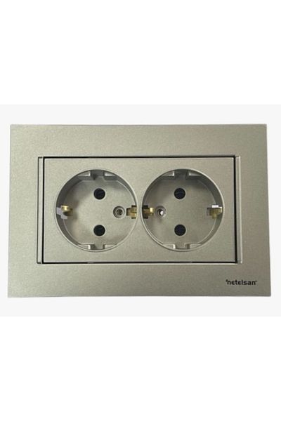 Netelsan Double Grounded Socket Titanium