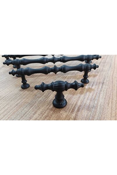 ARON Ada Rustik Düğme Kulp (MAT SİYAH) Tv Ünite Komidin Şifonyer Konsol Mutfak Dolap Kapak Kulpu