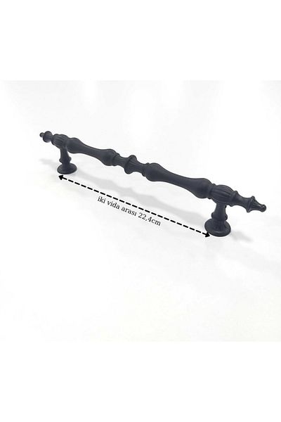 ARON (2 PCS) Island Rustic Handle (MATTE BLACK) TV Unit Nightstand Dresser Console Kitchen Cabinet Door Handle 224mm