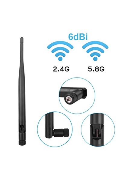 Genel Markalar 6dbi Sma Erkek Anten Dikey 20cm Rf Wifi Sinyal Kuvvetlendirici...