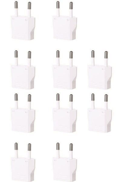 Depa De-pa 11115 American Socket Converter Usd To Eu Plug Converter (white) (10 pieces)
