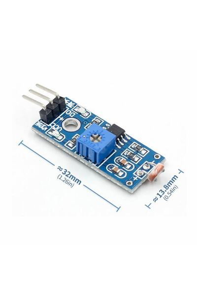 ROBİZ Arduino Ldr Işık Sensör Modülü - Fotosel Işık Sensör