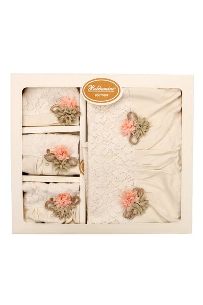 Melekpare Baby Girl Beige Organic Hospital Release 10 Pack