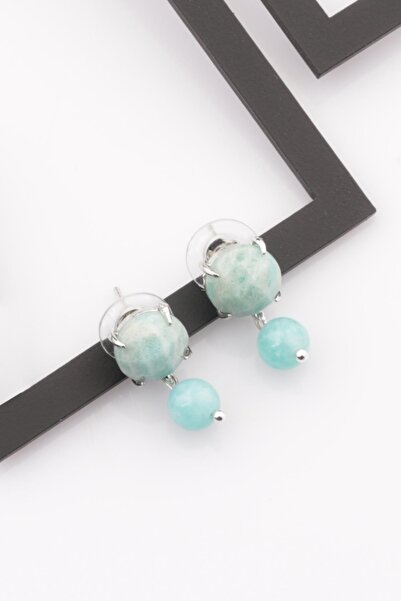 Alibaba Doğaltaş أقراط من حجر الأمازونيت الطبيعي