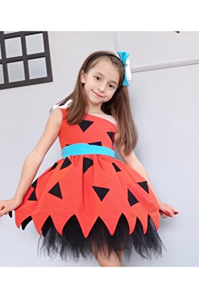 İkrabutikbursa Taş Devri Çakıl Kız Elbise