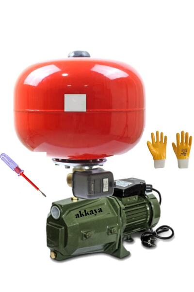Genel Markalar Jet 100p Hidrofor Set Pompa 0,75 Kw 1 Hp 24 Litre Italyan Kafa...