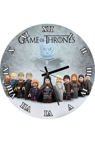 Genel Markalar Marcin Otreba'dan Lego Game Of Thrones Görseli Duvar Saati (çap 30x30 Cm)