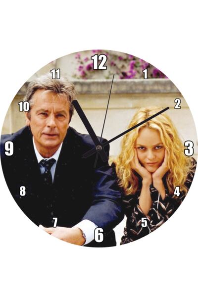 Cakatablo Jean Paul Belmondo Alain Delon and Vanessa Paradis Wall Clock (Diam...