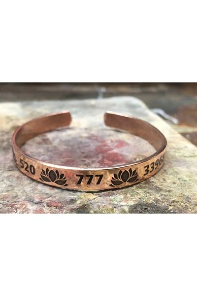 KAVELE Pure Copper Bracelet Antiquity Number Secance
