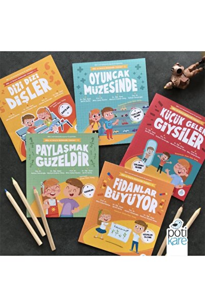 Pötikare Yayıncılık قصص ميلا وسارب للرياضيات - (1-2-3-4-5) مجموعة من 5 كتب