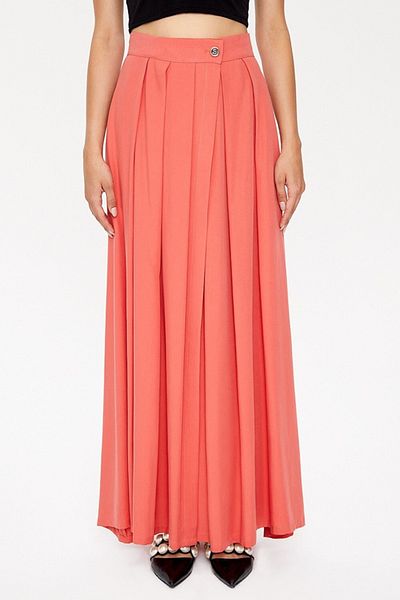 SOCIETA Wrap Closure Long Skirt 81068