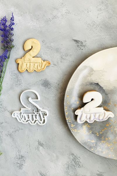 CESTOPİENO 2 (TWO WRITTEN) Number Cookie Mold