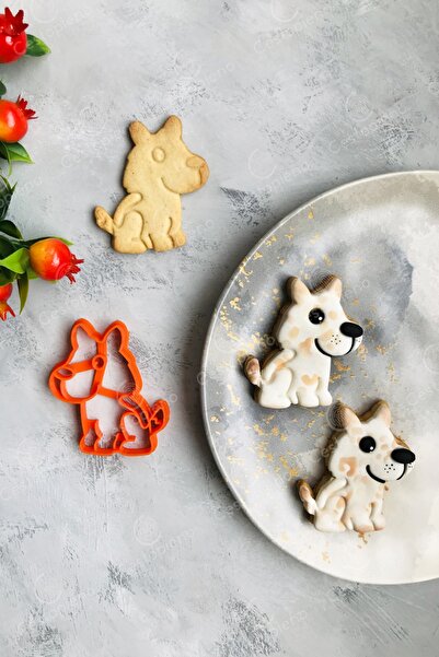 CESTOPİENO قالب كوكي على شكل كلب برتقالي