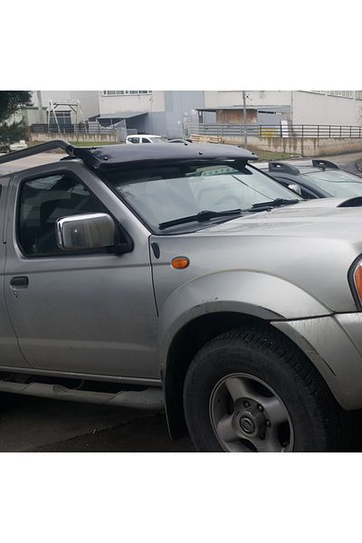 Cappafe Nissan Navara Front Window Sunshade Visor Visor Hat Terek Acrylic (ABS) Piano Black 2006-2015