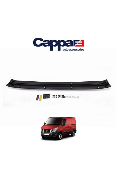Cappafe Nissan Nv400 - Visor Acrylic Visor Hat, Terek Piano Black 2010 and Above Windshield Sunshade