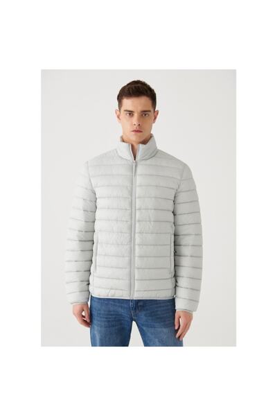 Mavi Erkek Gri Şişme Mont 0110016-70075