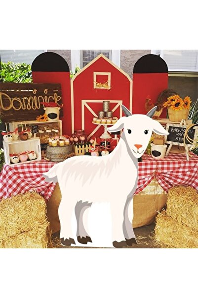 Partioutlet Çiftlik Dekoratif Keçi Ayaklı Pano 1 Adet