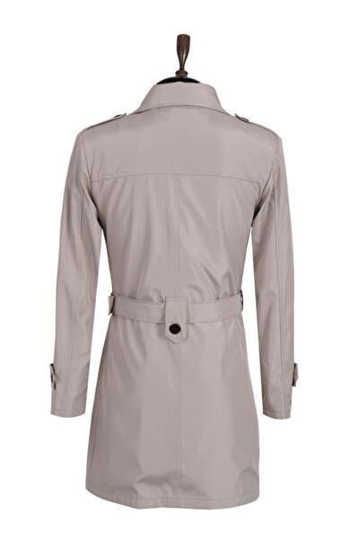 ZAYFA Zyf Bej Kruvaze Erkek Trençkot