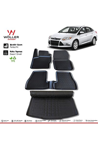 wöller Focus 3 Paspas Bagaj Havuzu Sedan 2010 2014 Arası 3d Havuzlu
