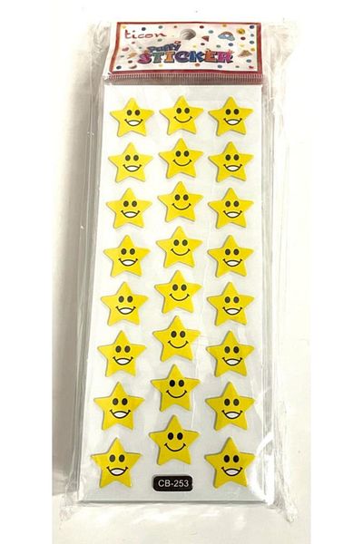 Ticon Puffy Sticker (smiley Star) Πακέτο 20 Κωδικός: 348856
