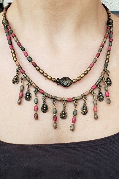 etniko Özel Tasarım Etnik Kadın Kolye