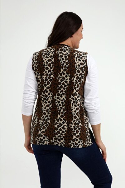 Nehir tekstil Leopard Fleece Vest