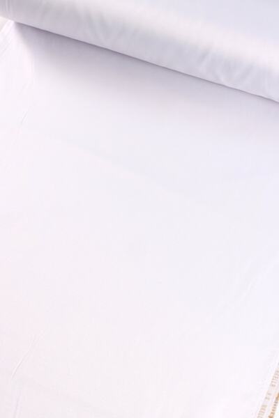 AKELLA Beyaz Mat Pamuk Saten Kumaş