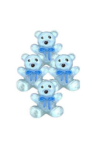 Partioutlet Mavi Plastik Ayıcık 24 Adet