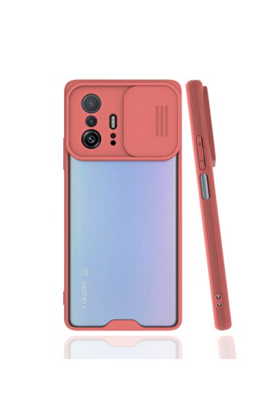 Fibaks Xiaomi Mi 11t - 11t Pro Uyumlu Sürgülü Ultra Ince Renkli Kamera Koruma...