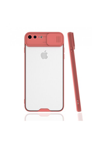 Fibaks Iphone 7 Plus - 8 Plus Uyumlu Sürgülü Ultra İnce Renkli Kamera Korumal...