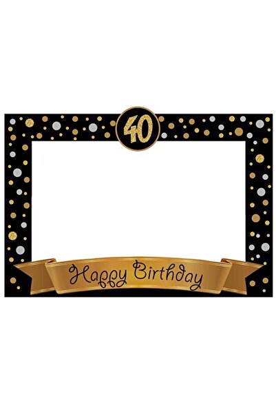 Partioutlet 40 Yaş Fotoğraf Çerçevesi Gold