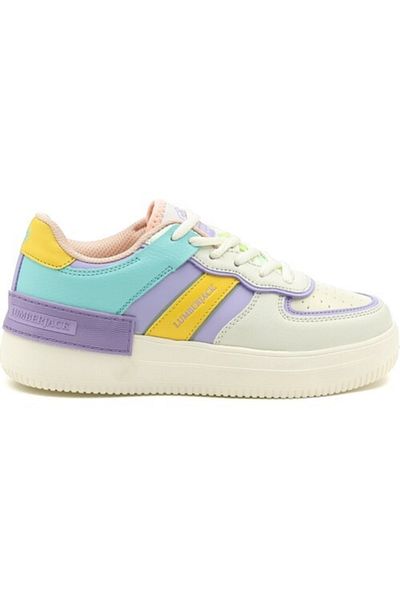 lumberjack Γυναικεία αθλητικά παπούτσια Freya Lilac Mint Skin Orthopedic Sole Sneaker Model Style