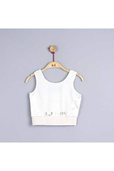nk kids 32332 Girl's Mink Reflective Tank Top