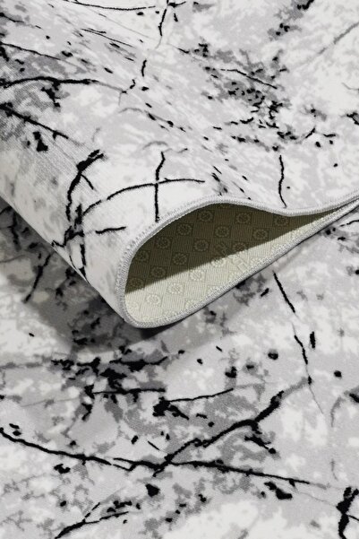 ALgorand Home Γκρι ρολό χαλιού με αντιολισθητική βάση Atlas