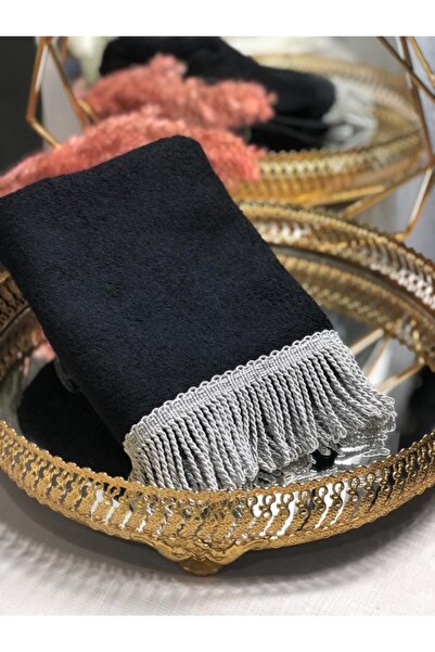 Kumru Çeyiz %100 Bambu Püsküllü Yüz Havlusu 50x90