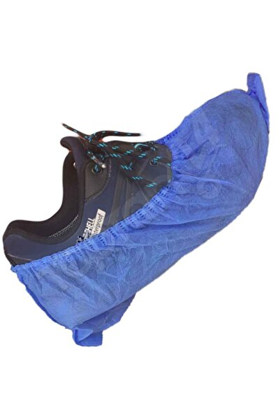 Besni Ticaret Tek Kullanımlık Tela Galoş Bez Galoş 300 Adet Mavi ( Kumaş Galoş )