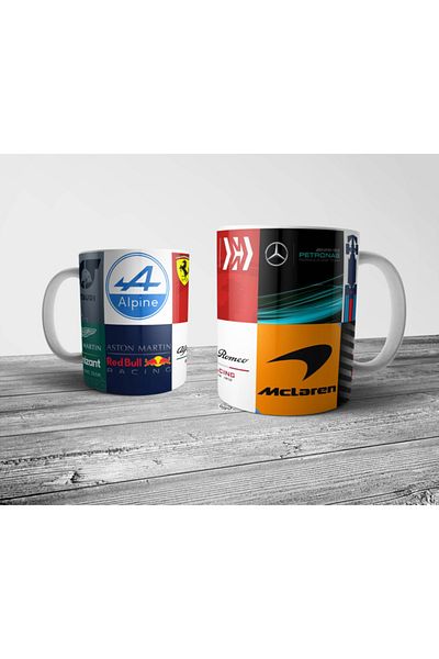Pixxa Formula 1 F1 2022 Team Logos Mug Cup Model 2