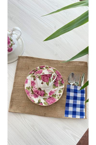 White Alamode Gingham Saks Blue Jut Serviciu american