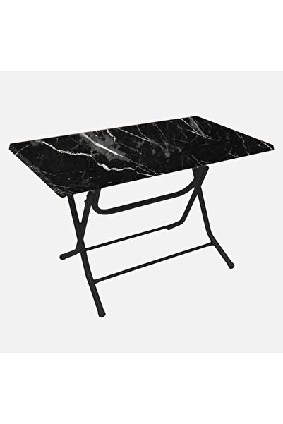 Sadece Nette Mermer Desen Katlanır Çok Amaçlı Masa 90cm **