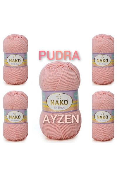 NAKO Ελίτ Μωρών Χειροποίητο Νήμα 5 Τεμάχια (100γρ X 5 Τεμάχια)