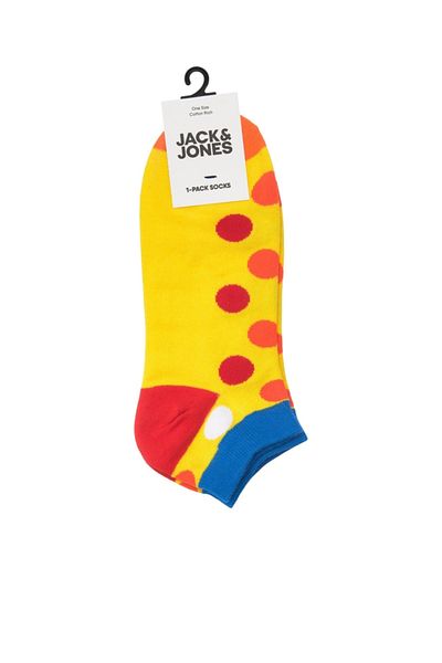 Jack & Jones Мъжки къси чорапи Jack Jones Cheer Dot, жълти, 12209454-22
