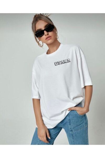 Machetta Жіночий оверсайз білий футболка з принтом Osaka