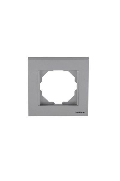 Netelsan Commutator Color Double On/Off Button 1 Piece / Silver Matte - Black / Commutator