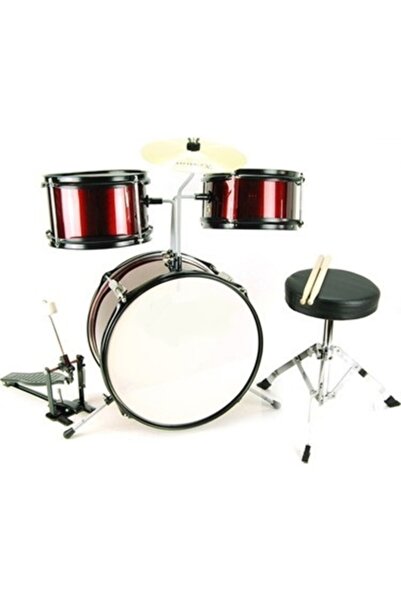 RHTYM Jd001 Junyır Boy 3 8 Yaş Akustik Çocuk Bateris Eti bordo Renk