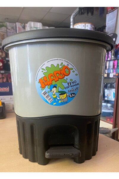 mario Pedallı Çöp Kovası 5.5 Litre