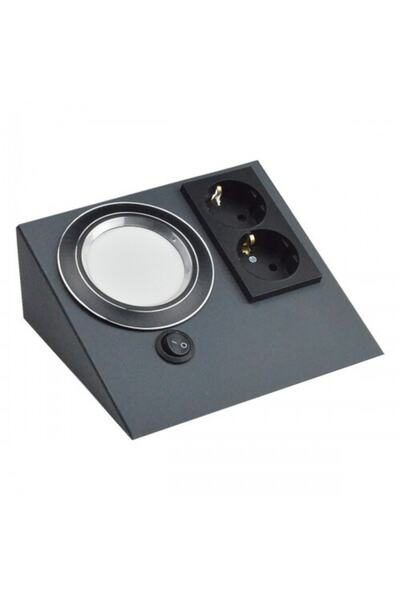 Marka Erva Tezgah Altı Çifli Priz Spot Lamaba Beyaz Işık