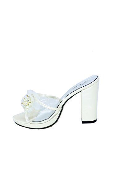 TRENDYSHOES Trendyshose 03778 Heeled Sefaf Incli Platform Slippers