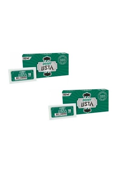 Derby Master Leaf Razor - 100 X 2 Pieces Full Blade Set