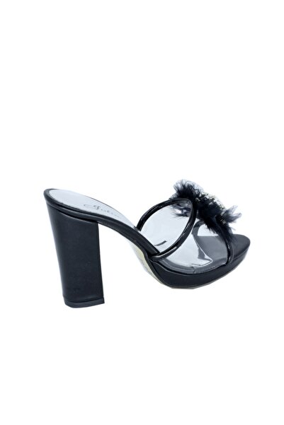 TRENDYSHOES Trendyshose 03778 Heeled Sefaf Incli Platform Slippers