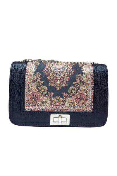 kapadokyahediyelik Woven Carpet Patterned Medium Size Authentic Bag